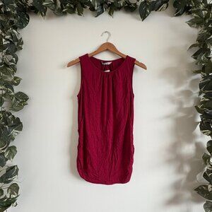 Ekouaer Maternity Sleeveless Nursing Tank Top Maroon NWT Women’s Size S